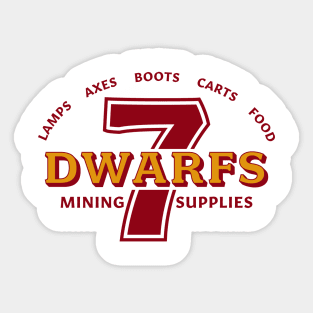 7 Dwarfs Mining Supplies Sticker